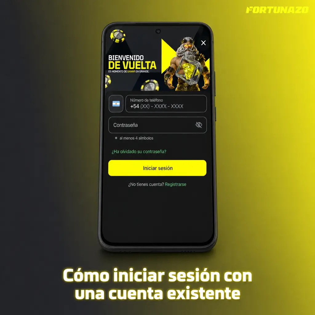 Pantalla de inicio de sesión en la app con usuario, contraseña y verificación de seguridad