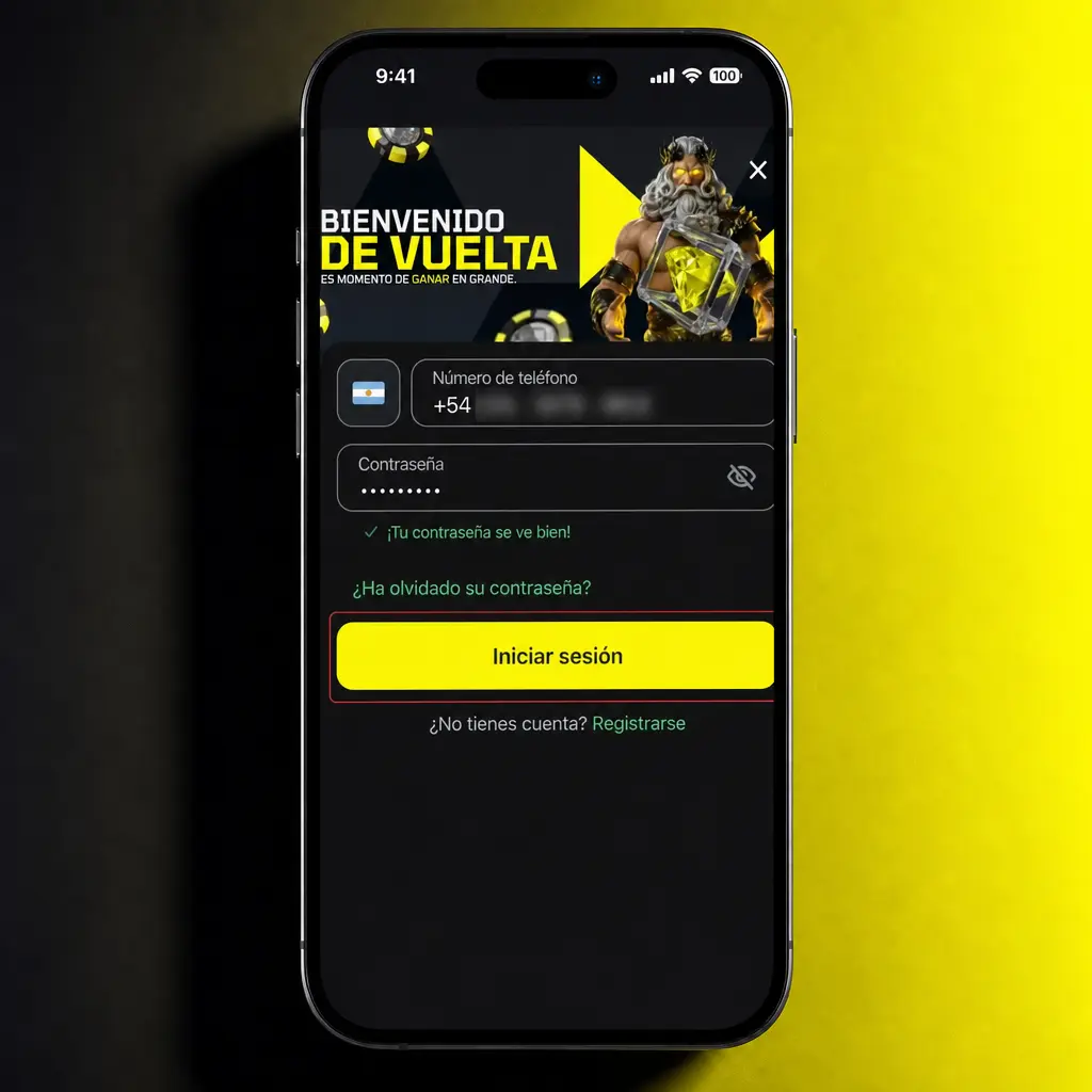 Guía de acceso a Fortunazo con pasos para ingresar con email, teléfono, usuario o red social vinculada