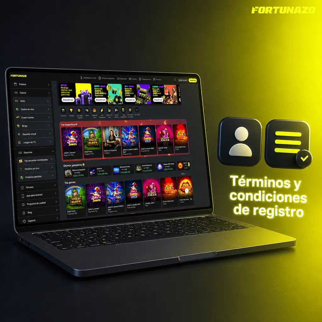 Términos de registro: un jugador, una cuenta; datos falsos o cuentas duplicadas causan cierre permanente