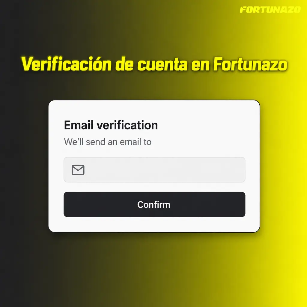 Verificación KYC de cuenta en Fortunazo con DNI, domicilio y método de pago para retirar fondos